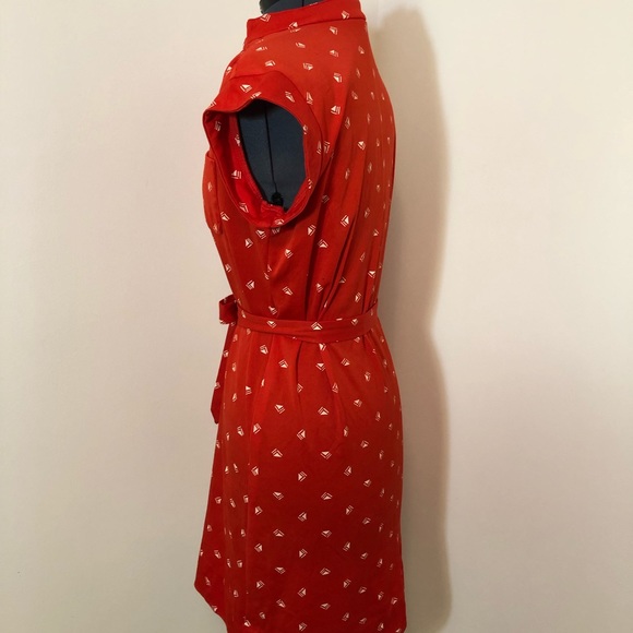 Vintage red graphic dress - Picture 4 of 5